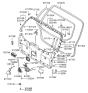 Diagram for 2007 Hyundai Tucson Tailgate Handle - 81260-2E001