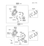 Diagram for 2008 Hyundai Tucson Brake Dust Shield - 58251-2E000