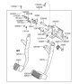 Diagram for 2005 Hyundai Tucson Brake Pedal - 32800-2E100