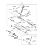 Diagram for 2008 Hyundai Tucson Steering Gear Box - 57700-1F010