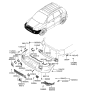 Diagram for 2008 Hyundai Tucson Grille - 86565-2E010