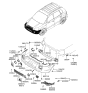 Diagram for 2005 Hyundai Tucson Bumper - 86511-2E050