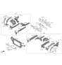 Diagram for 2020 Hyundai Genesis G90 Radiator Support - 64101-D2050