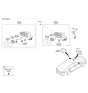 Diagram for 2020 Hyundai Genesis G90 Car Mirror - 87611-D2900