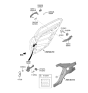 Diagram for Hyundai Genesis G90 Door Handle - 82651-D2000