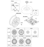 Diagram for 2020 Hyundai Genesis G90 Wheel Cover - 52960-D2600