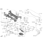 Diagram for Hyundai Genesis G80 Axle Beam Mount - 55218-D2000