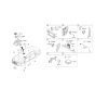 Diagram for 2021 Hyundai Genesis G90 Parking Assist Distance Sensor - 99250-D2000