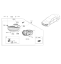 Diagram for Hyundai Genesis G90 Headlight - 92101-D2510