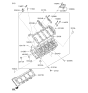 Diagram for Hyundai Genesis G80 Cylinder Head - 22110-3FAA1