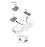 Diagram for 2021 Hyundai Genesis G90 Dome Light - 92850-D2500-NBD