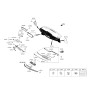 Diagram for 2022 Hyundai Genesis G90 Hazard Warning Switch - 93790-D2AA0