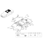 Diagram for 2020 Hyundai Genesis G90 Sun Visor - 85201-D2620-NBD