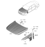 Diagram for 2021 Hyundai Genesis G90 Hood - 66400-D2500