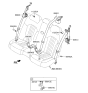 Diagram for 2022 Hyundai Genesis G90 Seat Belt - 89850-D2500-OWN