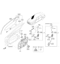 Diagram for 2022 Hyundai Genesis G90 Door Latch Assembly - 81310-D2710
