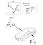 Diagram for 2021 Hyundai Genesis G90 Door Lock Cylinder - 81905-D2700