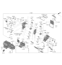 Diagram for Hyundai Kona Electric Blend Door Actuator - 97157-C1000