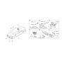 Diagram for 2020 Hyundai Genesis G90 Parking Assist Distance Sensor - 99140-D2000