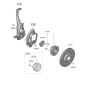 Diagram for 2020 Hyundai Genesis G90 Steering Knuckle - 51710-J6500