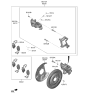 Diagram for 2020 Hyundai Genesis G90 Brake Pad Set - 58302-J6A00