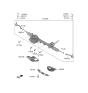 Diagram for Hyundai Genesis G90 Steering Gear Box - 57700-D2550