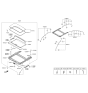 Diagram for Hyundai Genesis G90 Sunroof - 81610-D2000