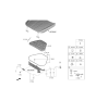 Diagram for Hyundai Genesis G90 Hood Latch - 81130-D2500