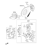 Diagram for 2022 Hyundai Genesis G90 Brake Pad Set - 58101-J6A10