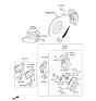 Diagram for 2020 Hyundai Genesis G90 Brake Pad Set - 58101-J6A10