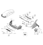 Diagram for 2020 Hyundai Genesis G90 Bumper - 86640-D2570