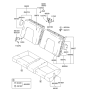 Diagram for 2008 Hyundai Tiburon Seat Cover - 89360-2C111-GAA