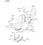 Diagram for 2007 Hyundai Tiburon Seat Cushion - 88100-2C410-GAA