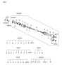 Diagram for Hyundai Tiburon Axle Shaft - 49500-2C113
