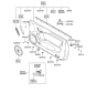 Diagram for 2005 Hyundai Tiburon Weather Strip - 82241-2C000