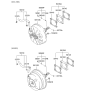 Diagram for 2008 Hyundai Tiburon Brake Booster - 59110-2C700