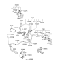 Diagram for Hyundai Tiburon Power Steering Hose - 57510-2C200