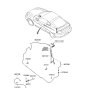 Diagram for 2005 Hyundai Tiburon Antenna Mast - 96233-2C000