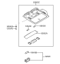 Diagram for 2007 Hyundai Tiburon Dome Light - 92810-2C500-X6