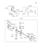 Diagram for Hyundai Power Steering Reservoir - 57150-2C400