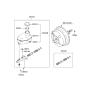 Diagram for Hyundai Tiburon Brake Master Cylinder - 58510-2C520