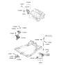 Diagram for Hyundai Tiburon Engine Mount - 21670-23511