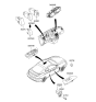 Diagram for 2006 Hyundai Tiburon Power Window Switch - 93570-2C140-KH