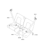 Diagram for 2006 Hyundai Tiburon Seat Belt - 89810-2C760-LK