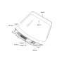 Diagram for 2006 Hyundai Tiburon Windshield - 86110-2C000