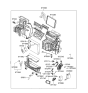 Diagram for 2001 Hyundai Tiburon Heater Core - 97138-2C000