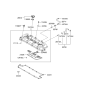 Diagram for 2003 Hyundai Elantra Oil Filler Cap - 26510-26600