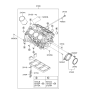 Diagram for 2008 Hyundai Tucson Crankshaft Seal - 21440-37000