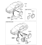 Diagram for Hyundai Tiburon Car Speakers - 96361-2C001