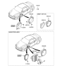 Diagram for 2007 Hyundai Tiburon Car Speakers - 96361-2C001